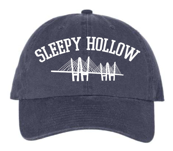 SLEEPY HOLLOW BASEBALL CAP w/ TZ BRIDGE - DISTRESSED NAVY