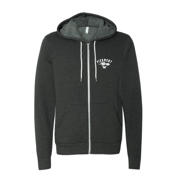 PIERMONT ZIP HOODIE - CHARCOAL GREY