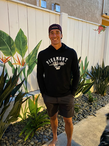 PIERMONT HOODIE TEE  - CHARCOAL BLACK