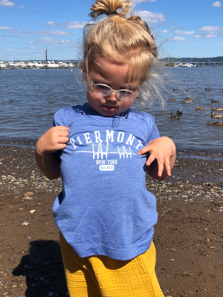 PIERMONT TODDLER SHORT SLEEVE TEE  - SOFT BLUE