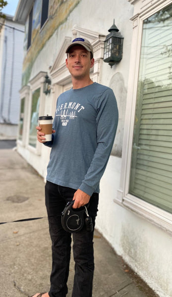 PIERMONT LONG SLEEVE TEE - SLATE BLUE