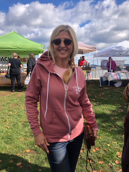 PIERMONT ZIP HOODIE -  MARVELOUS MAUVE