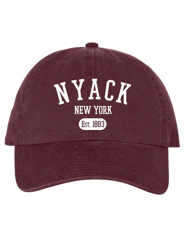 NYACK BASEBALL CAP  - CRANBERRY