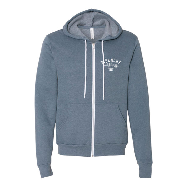 PIERMONT ZIP HOODIE - SLATE BLUE