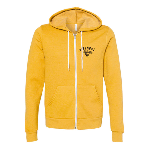 PIERMONT ZIP HOODIE - CREAMY MUSTARD