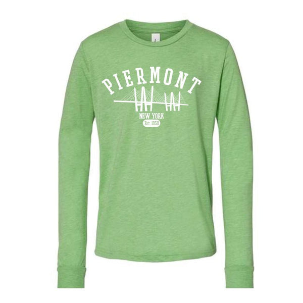 PIERMONT LONG SLEEVE YOUTH TEE - MATCHA GREEN