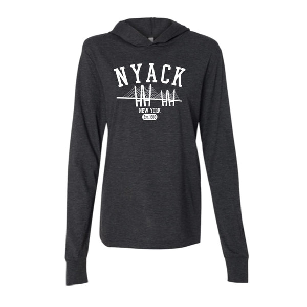 NYACK HOODIE TEE  - CHARCOAL BLACK