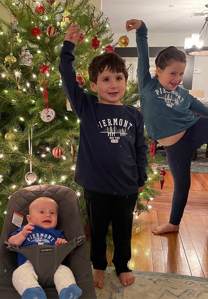PIERMONT TODDLER LONG SLEEVE TEE - PATRIOTIC NAVY