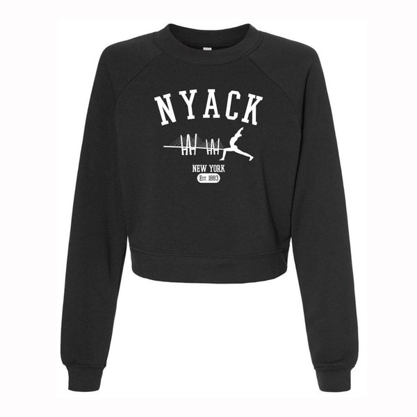 NYACK YOGI CROP SWEATSHIRT - MUDDY GREY