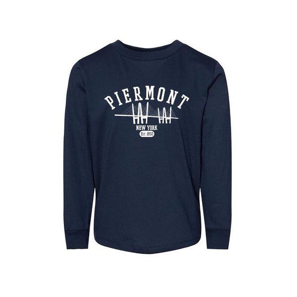 PIERMONT TODDLER LONG SLEEVE TEE - PATRIOTIC NAVY