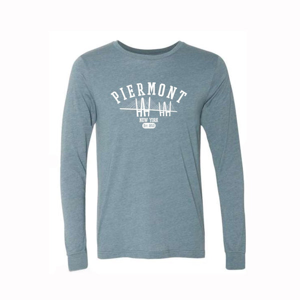 PIERMONT LONG SLEEVE TEE - SLATE BLUE