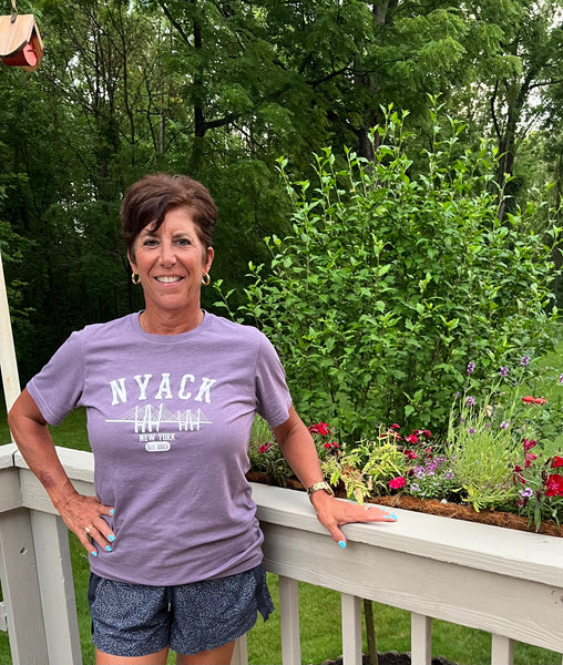 NYACK SHORT SLEEVE TEE SHIRT - HEATHER PURPLE