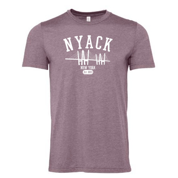 NYACK SHORT SLEEVE TEE SHIRT - HEATHER PURPLE