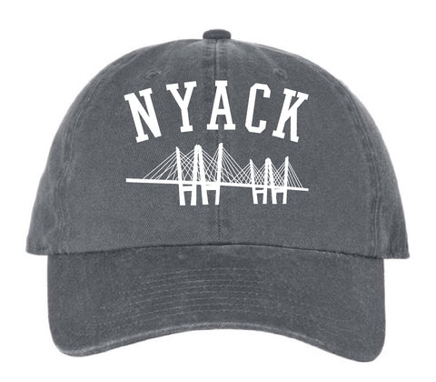NYACK BASEBALL CAP w/ TZ BRIDGE -  CHARCOAL