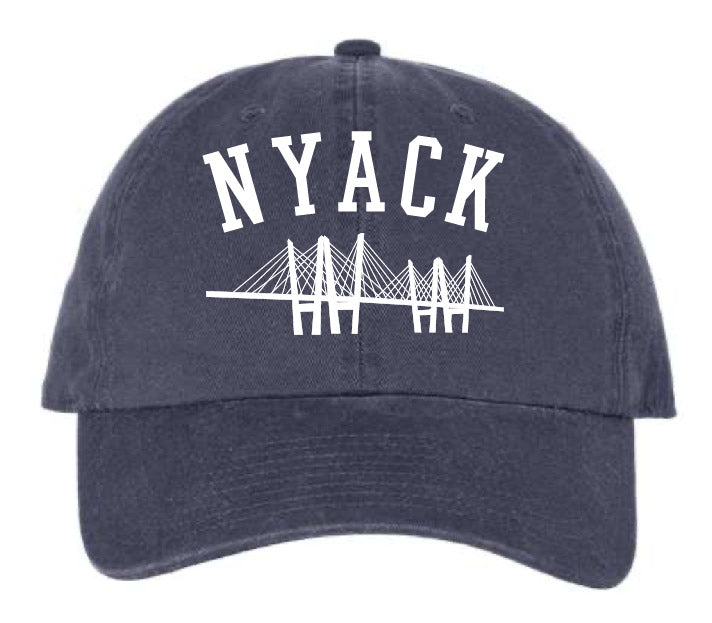 NYACK BASEBALL CAP w/TZ BRIDGE - DISTRESSED NAVY