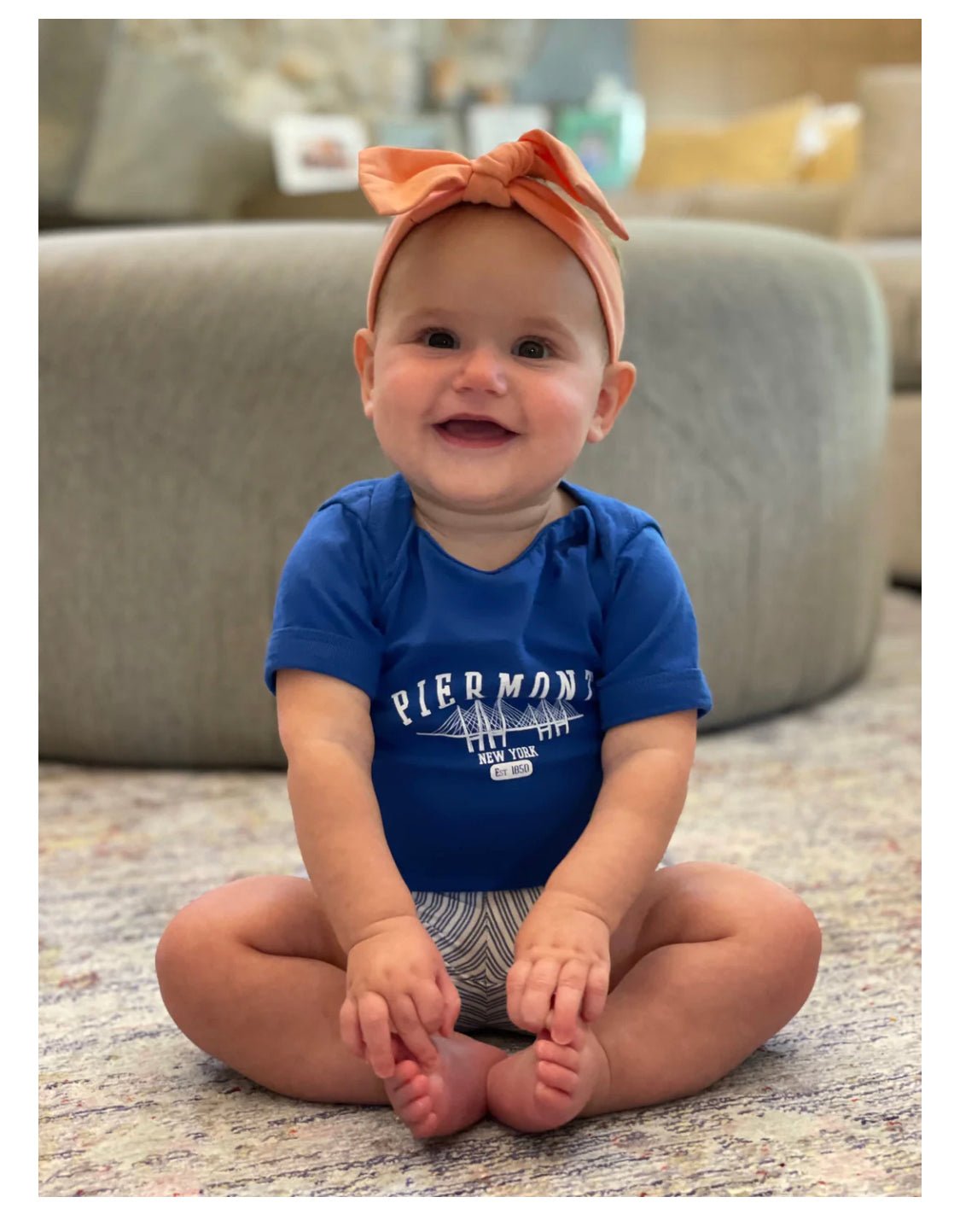 PIERMONT BABY ONESIE - ROYAL BLUE – Piermont Outfitters