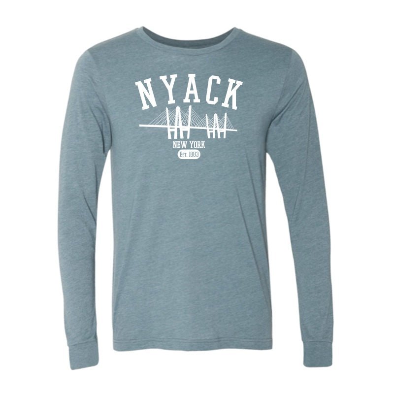 NYACK LONG SLEEVE TEE SHIRT - SLATE BLUE