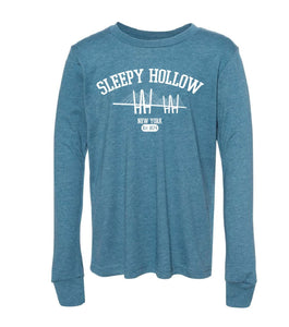 SLEEPY HOLLOW LONG SLEEVE TEE SHIRT - DEEP TEAL