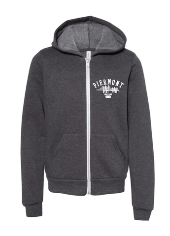 PIERMONT ZIP HOODIE YOUTH - CHARCOAL GREY