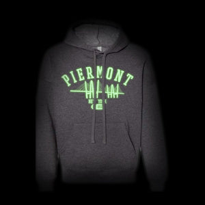 PIERMONT GLOW IN THE DARK HOODIE -  CHARCOAL GREY